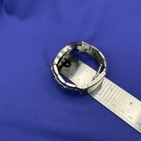 Massimo Indigo Blue Silver-Tone Quartz Watch.  Fresh Battery. - Picture 14 of 15